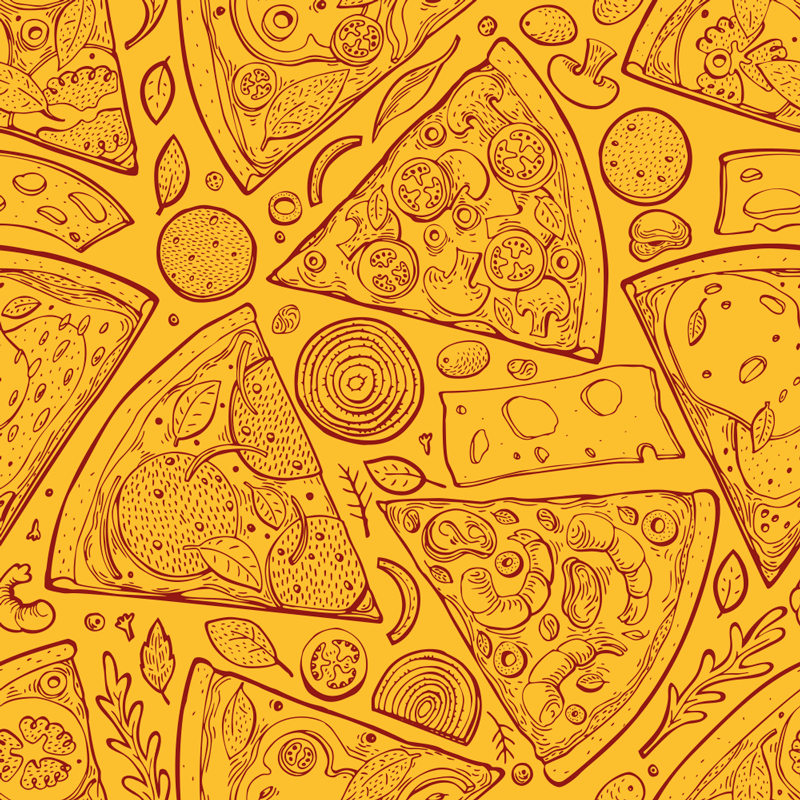 Vinyl teppe kjøkken italienske matikoner - Tenstickers