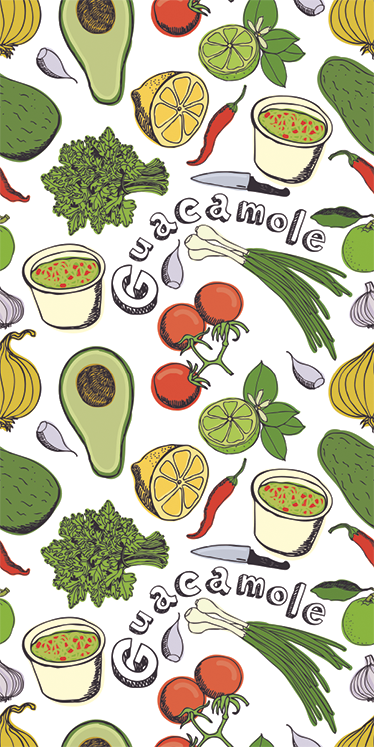 Vinyl teppe kjøkken frukter fra mexico - Tenstickers