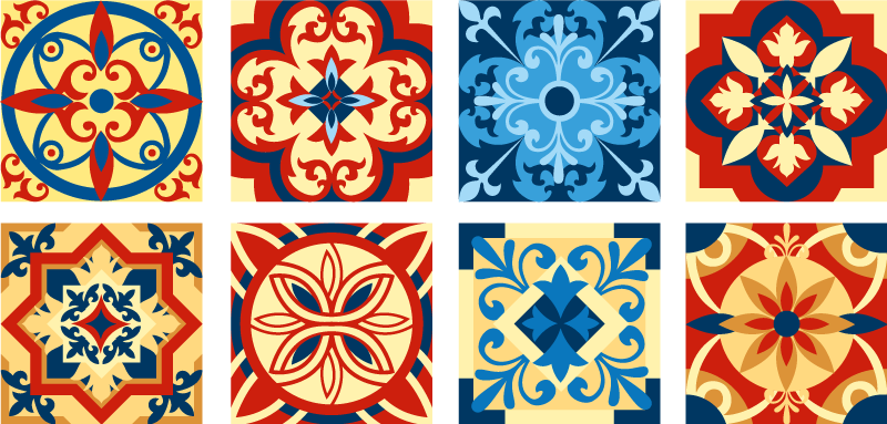 Vinyl teppe kjøkken eraldo azulejos fliser - Tenstickers