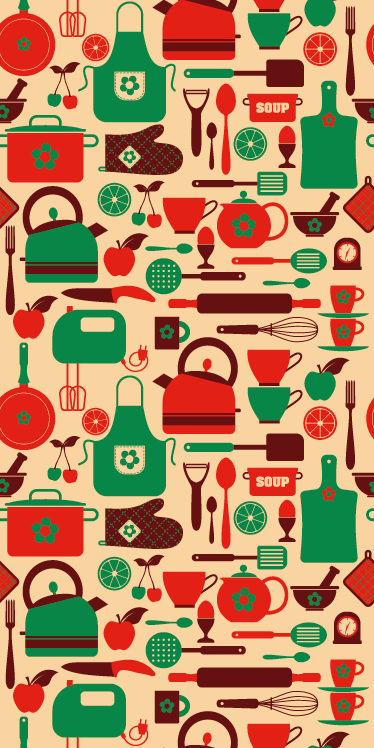 Vinyl teppe kjøkken møbelbeskyttelse - Tenstickers