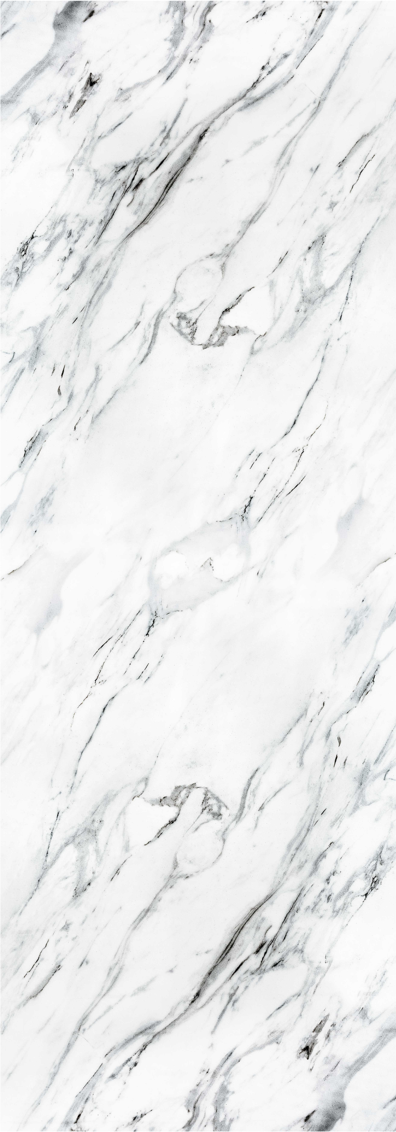 Vinyl teppe kjøkken hvit marmor - Tenstickers