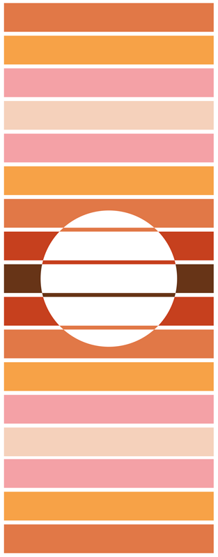 Vinyl teppe kjøkken 70-talls solkjøleskap - Tenstickers