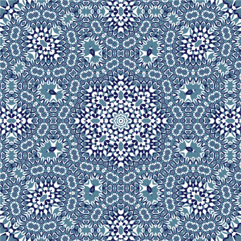 Mosaikk mandala vinyl teppe kjøkken - Tenstickers