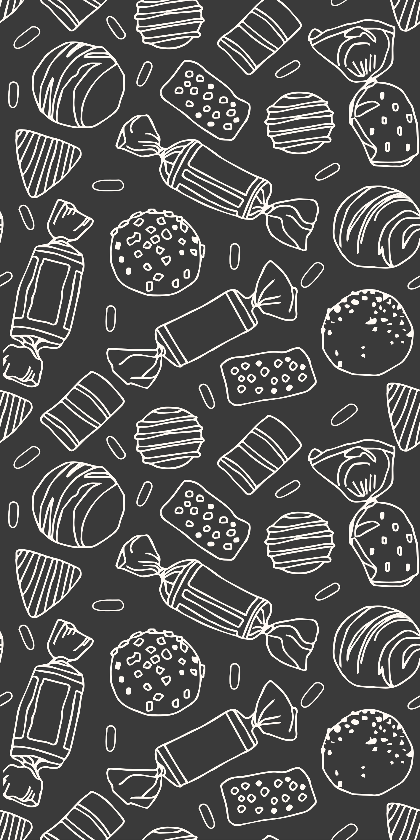 Patron karameller vinyl teppe kjøkken - Tenstickers