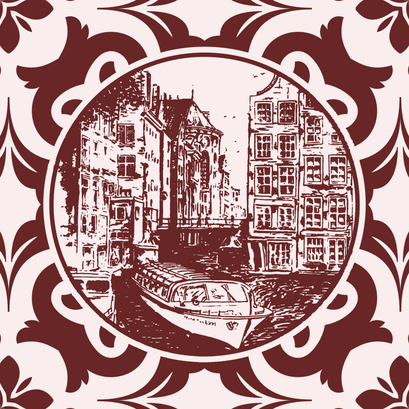 Vinyl teppe kjøkken kanalhus og båt - Tenstickers