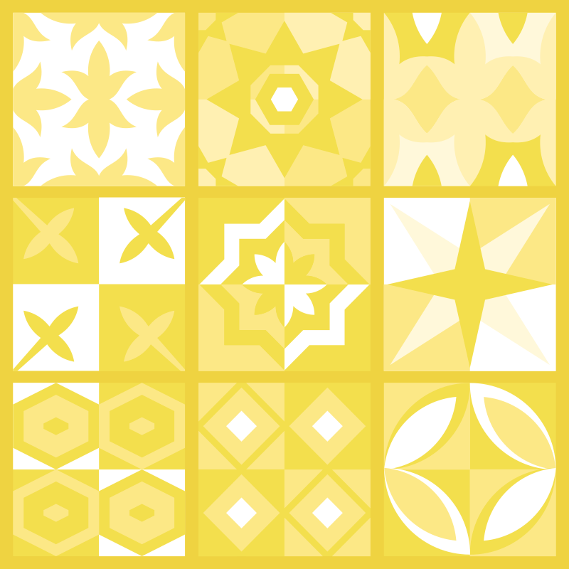 Illuminating pantone vinyl teppe kjøkken - Tenstickers