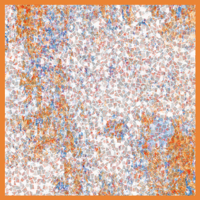 Vinyl teppe kjøkken i porselensgrå mosaikktekstur - Tenstickers