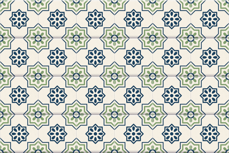 Vinyl teppe kjøkken flisdekal - Tenstickers