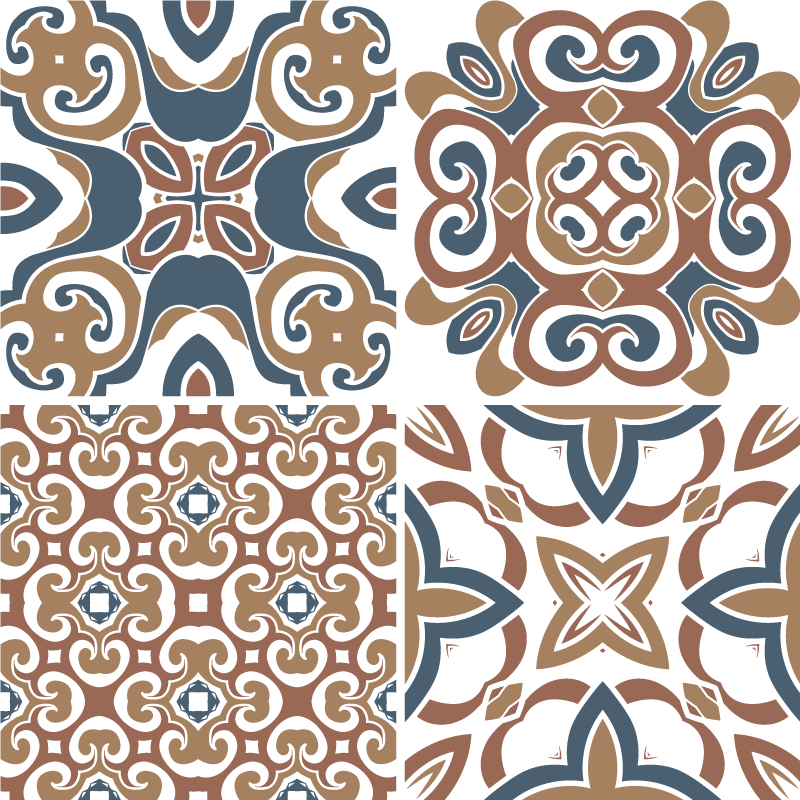 Vinyl teppe kjøkken hydrauliske fliser - Tenstickers