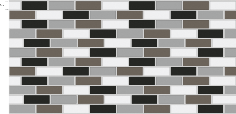 Vinyl teppe kjøkken grå flisbordure - Tenstickers