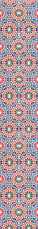 Fargerike kule fliser vinyl teppe kjøkken - Tenstickers