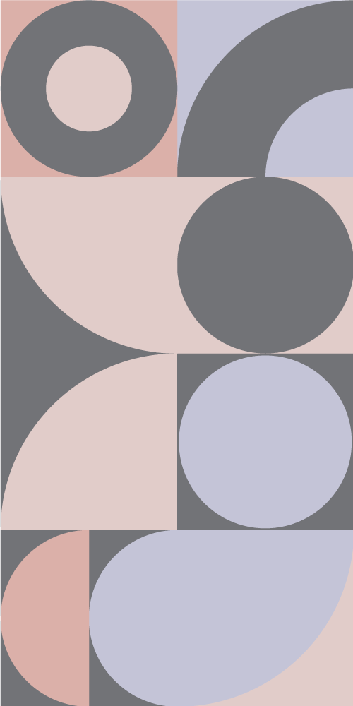 Geometriske sirkler vinyl teppe kjøkken - Tenstickers