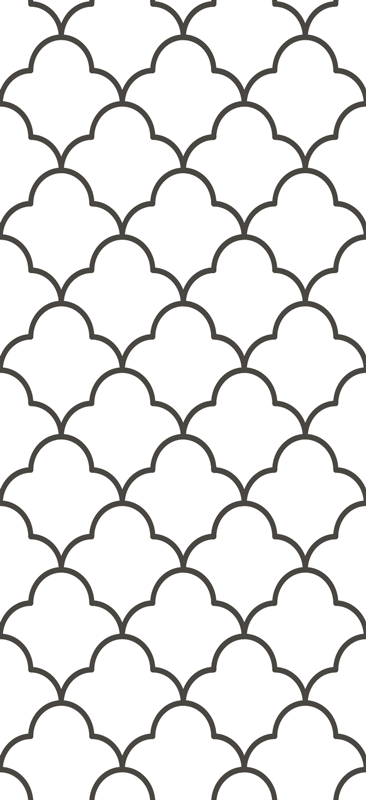 Vinyl teppe kjøkken geometrisk marokkansk design - Tenstickers