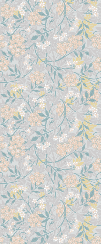 Vinyl teppe soverom 80-talls blomster mønster - Tenstickers