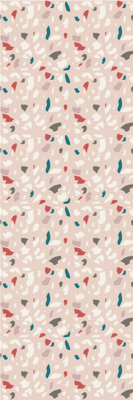 Vinyl teppe soverom med terrazzo effekt mønster - Tenstickers