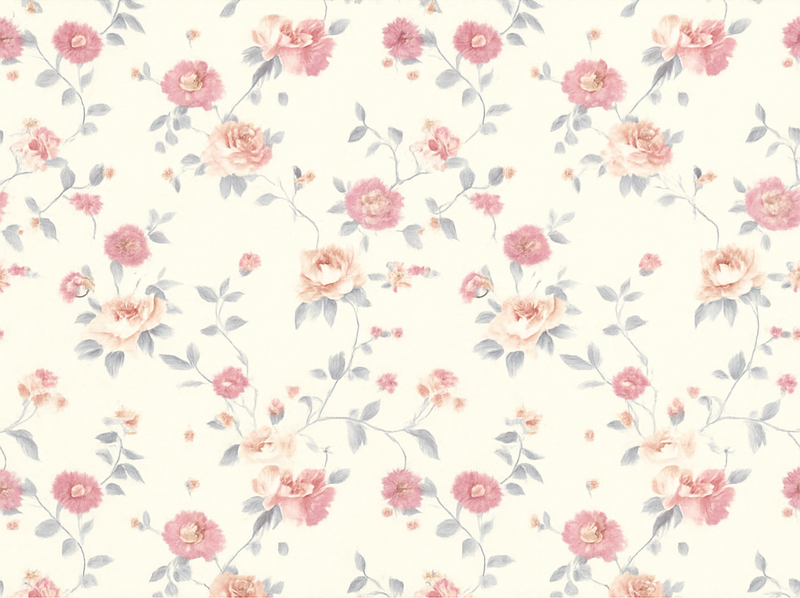 Tekstil blomstertrykk vinyl teppe soverom - Tenstickers