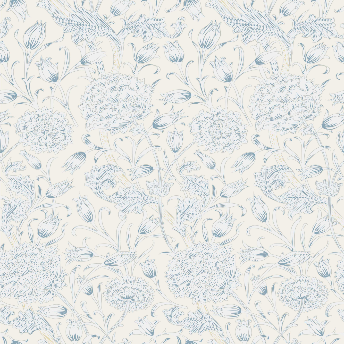 Vinyl teppe soverom blomsterdesign til garderobe - Tenstickers
