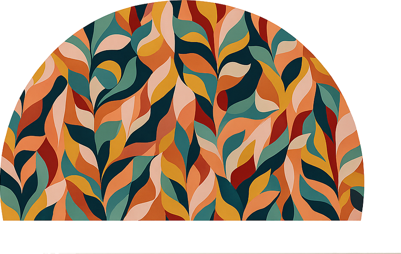 Abstrakte junglevibber vinyl teppe soverom - Tenstickers