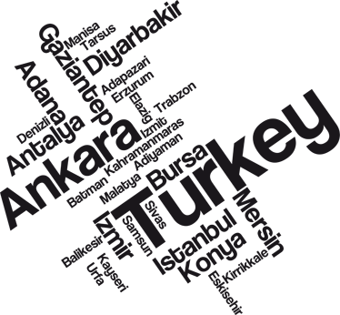 Vinyl teppe soverom dekorativ tekst tyrkia - Tenstickers