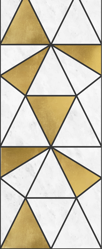 Geometrisk marmor effekt vinyl teppe kontor - Tenstickers