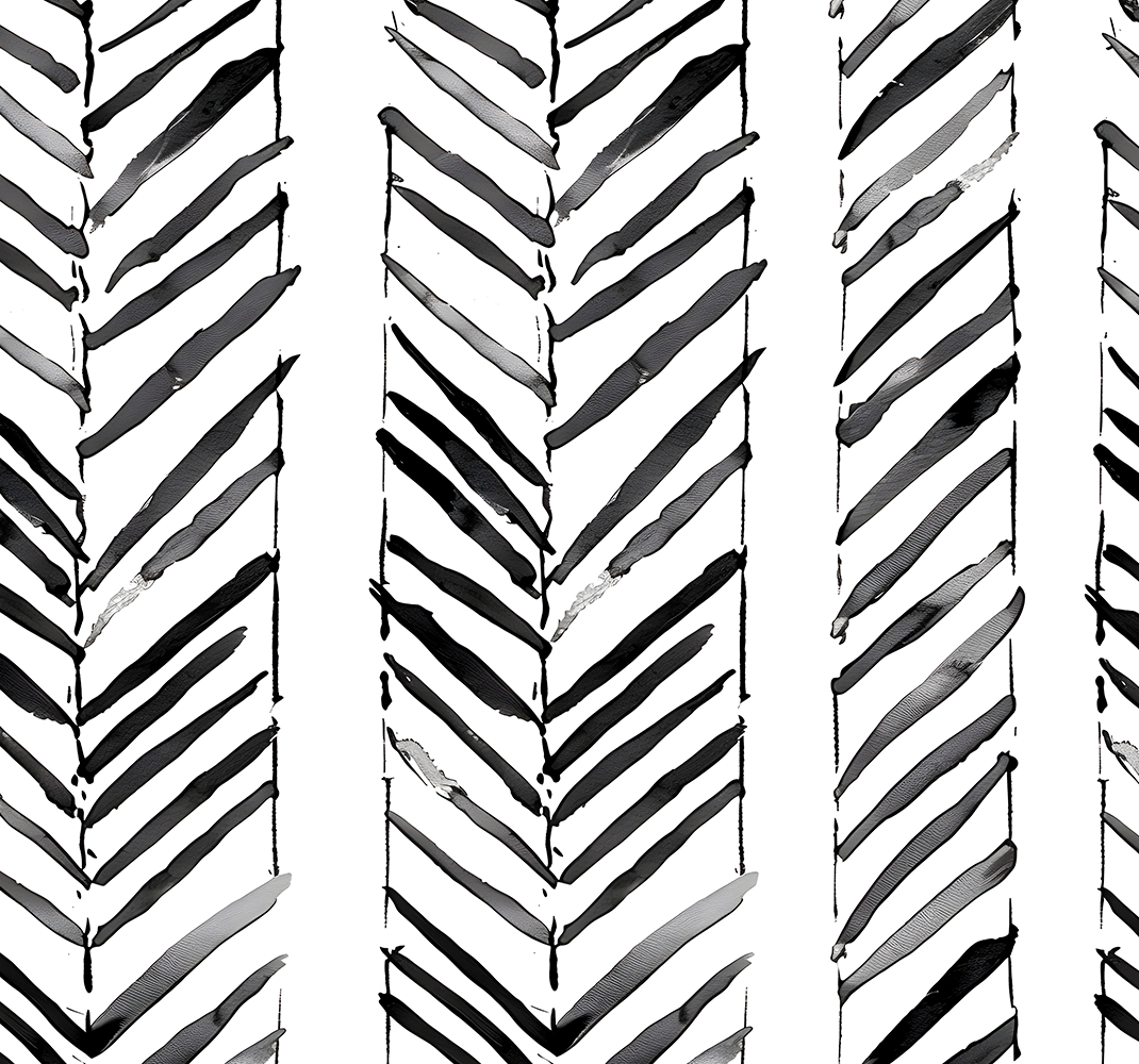Svart og hvit geometrisk design vinyl teppe kontor - Tenstickers