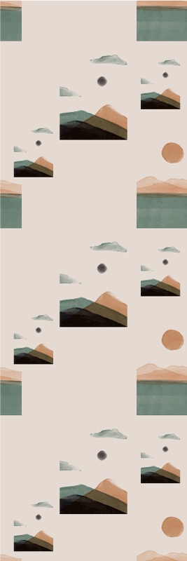 Abstrakte fjell vinyl teppe kontor - Tenstickers