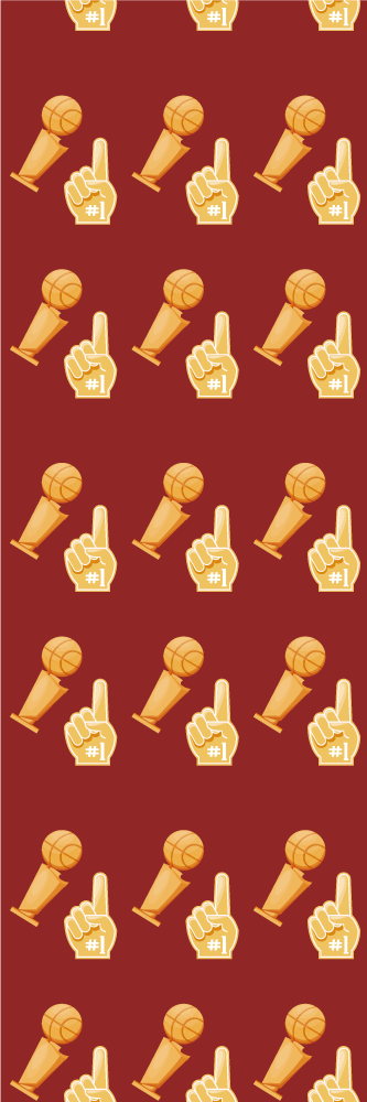 Vinyl teppe soverom basketballmønster - Tenstickers