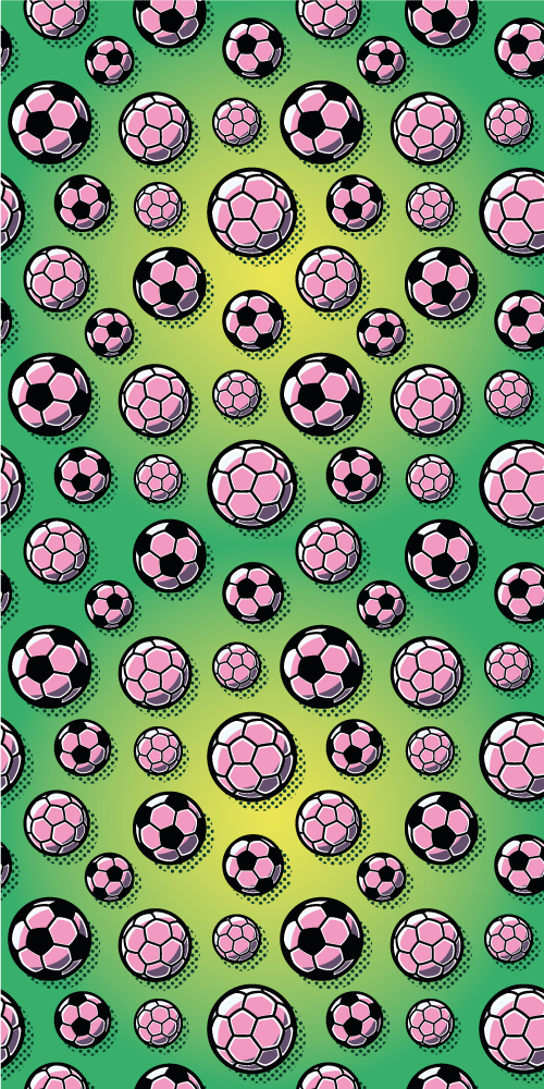 Vinyl teppe soverom med gradient fotballbane bakgrunn - Tenstickers