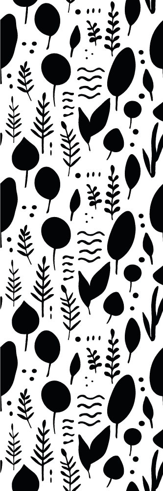 Svart-hvite naturbilder vinyl teppe soverom - Tenstickers