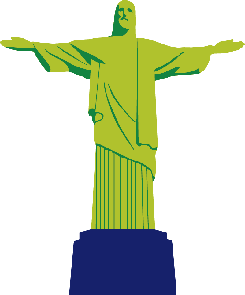 Vinyl teppe soverom cristo redentor - Tenstickers