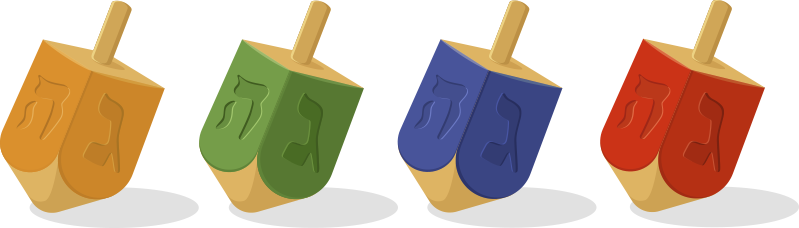 Vinyl teppe soverom dreidel - Tenstickers