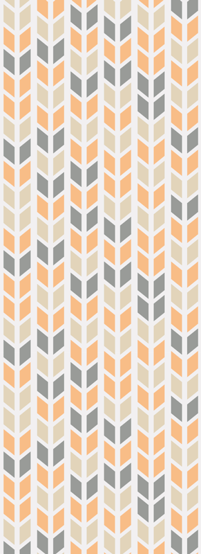 Vinyl teppe nordisk geometriske blomster - Tenstickers