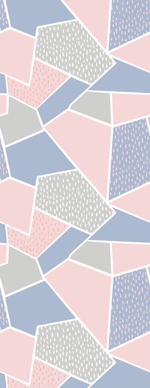 Vinyl teppe nordisk geometriske myke pasteller - Tenstickers