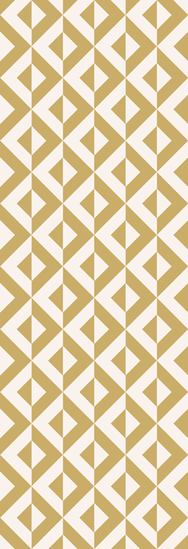 Vinyl teppe nordisk geometrisk sennep - Tenstickers