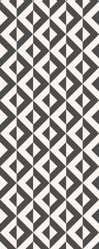 Vinyl teppe nordisk geometrisk mono - Tenstickers