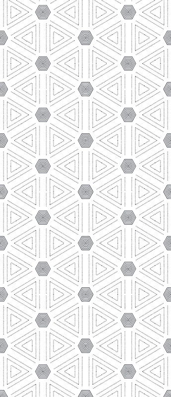 Vinyl teppe nordisk geometriske trekanter - Tenstickers