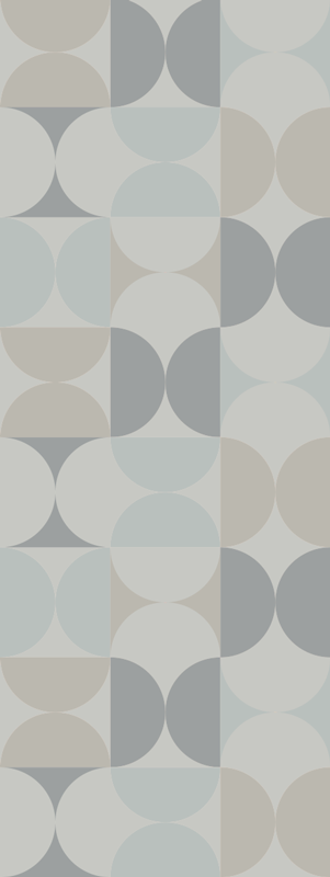 Vinyl teppe nordisk pastellfarget geometrisk mønster - Tenstickers