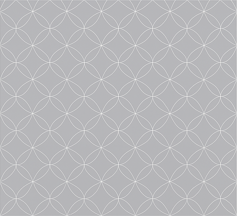 Vinyl teppe nordisk grå geometrisk abstrakt blomster - Tenstickers