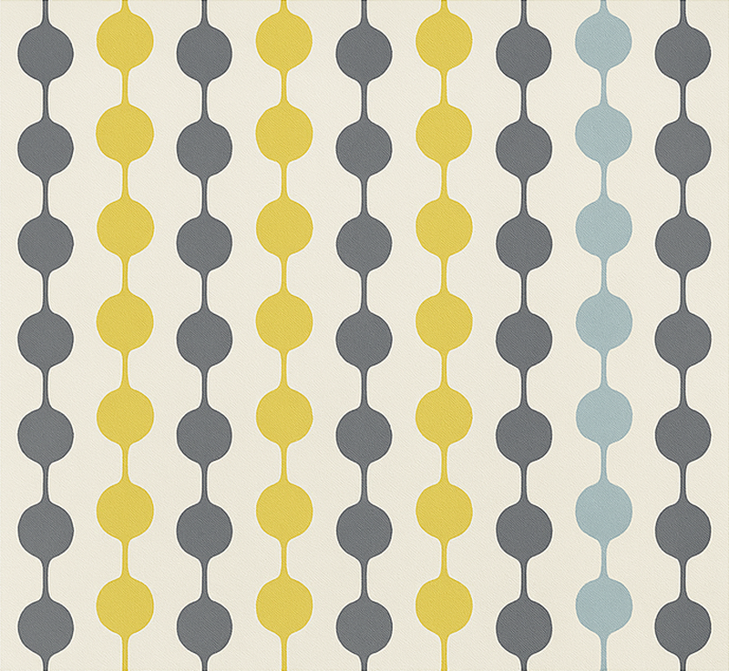 Hengende fargerike sirkler vinyl teppe nordisk - Tenstickers