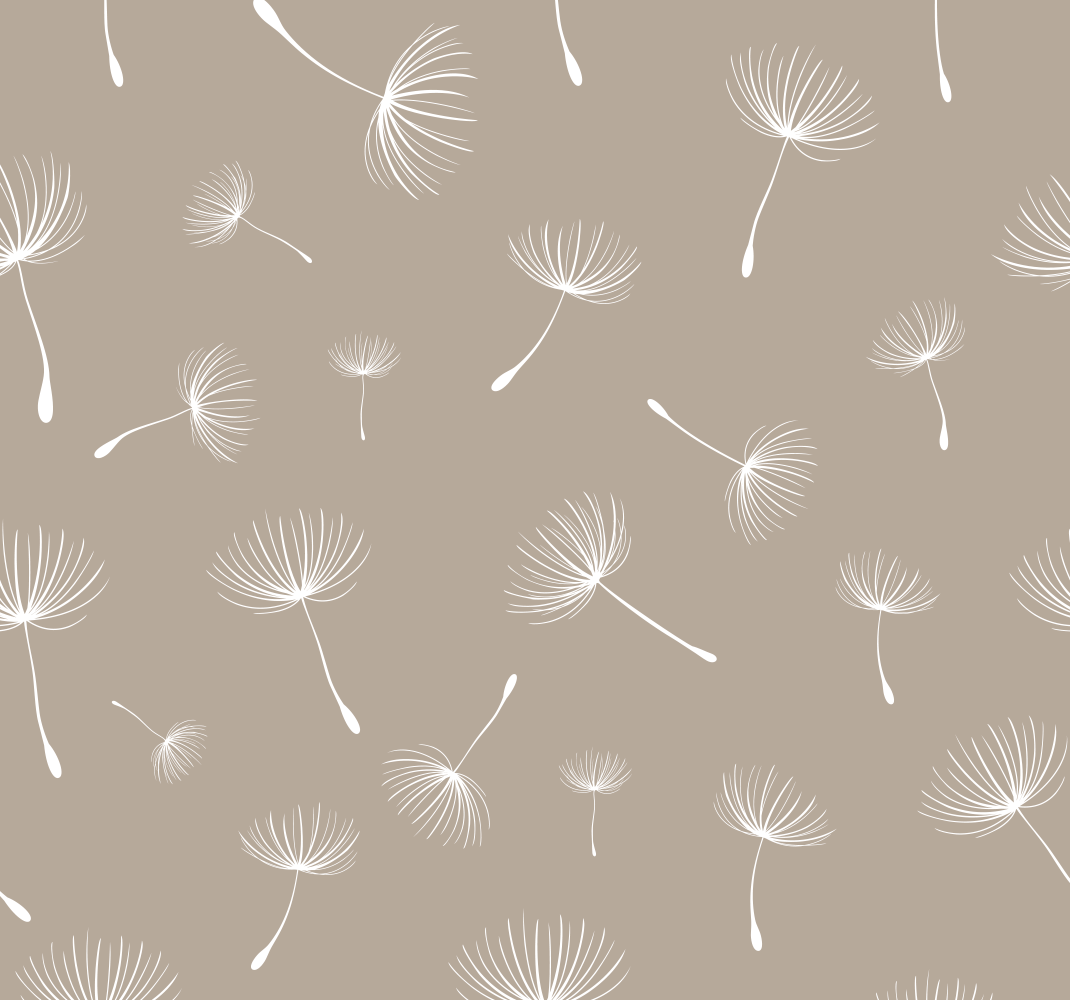 Dandelion lappeteppe vinyl teppe natur - Tenstickers