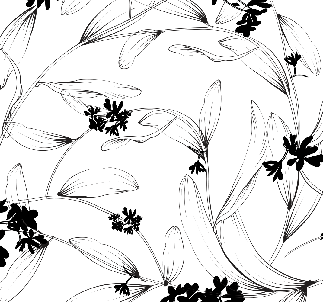 Vinyl teppe natur liljer avantgarde - Tenstickers
