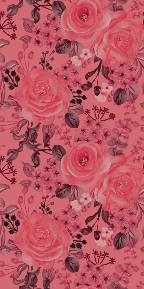 Vinyl teppe natur harmoni blomster - Tenstickers