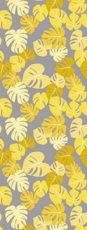 Vinyl teppe natur pantone monstera blad - Tenstickers