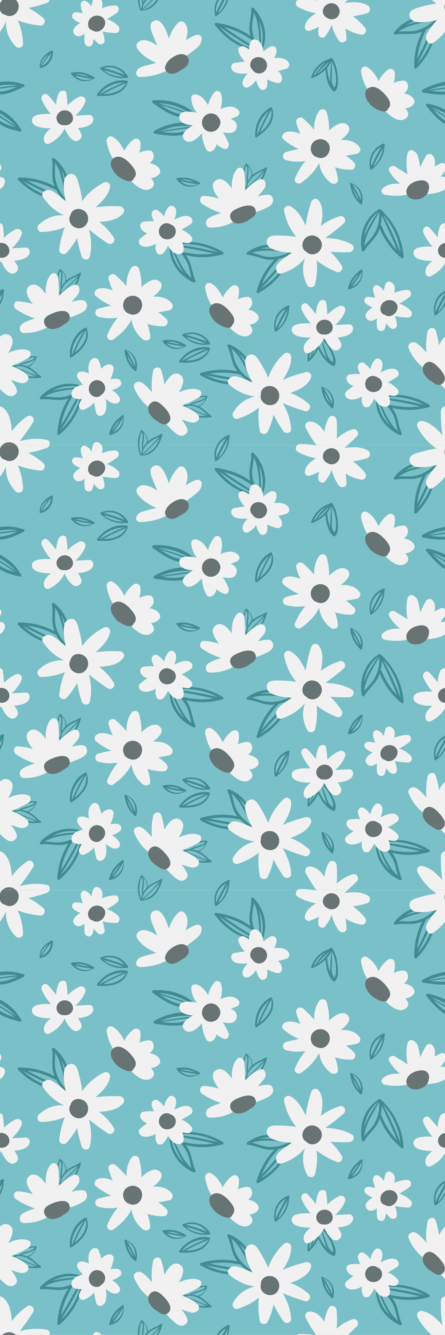 Vinyl teppe natur bestemor stil blomster - Tenstickers