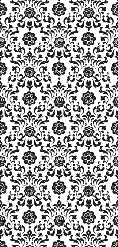 Vinyl teppe vintage i royalty damask stil - Tenstickers