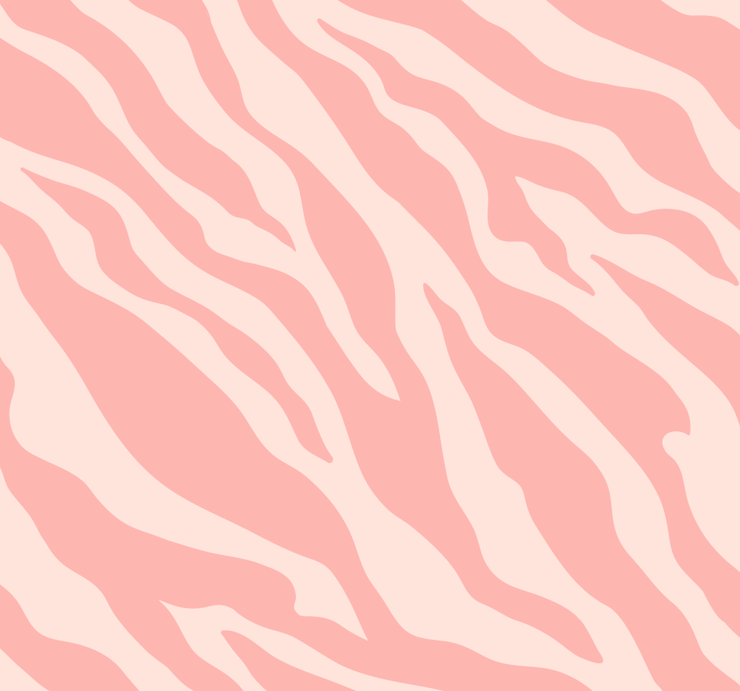 Vinyl teppe dyr rosa sebra mønster - Tenstickers