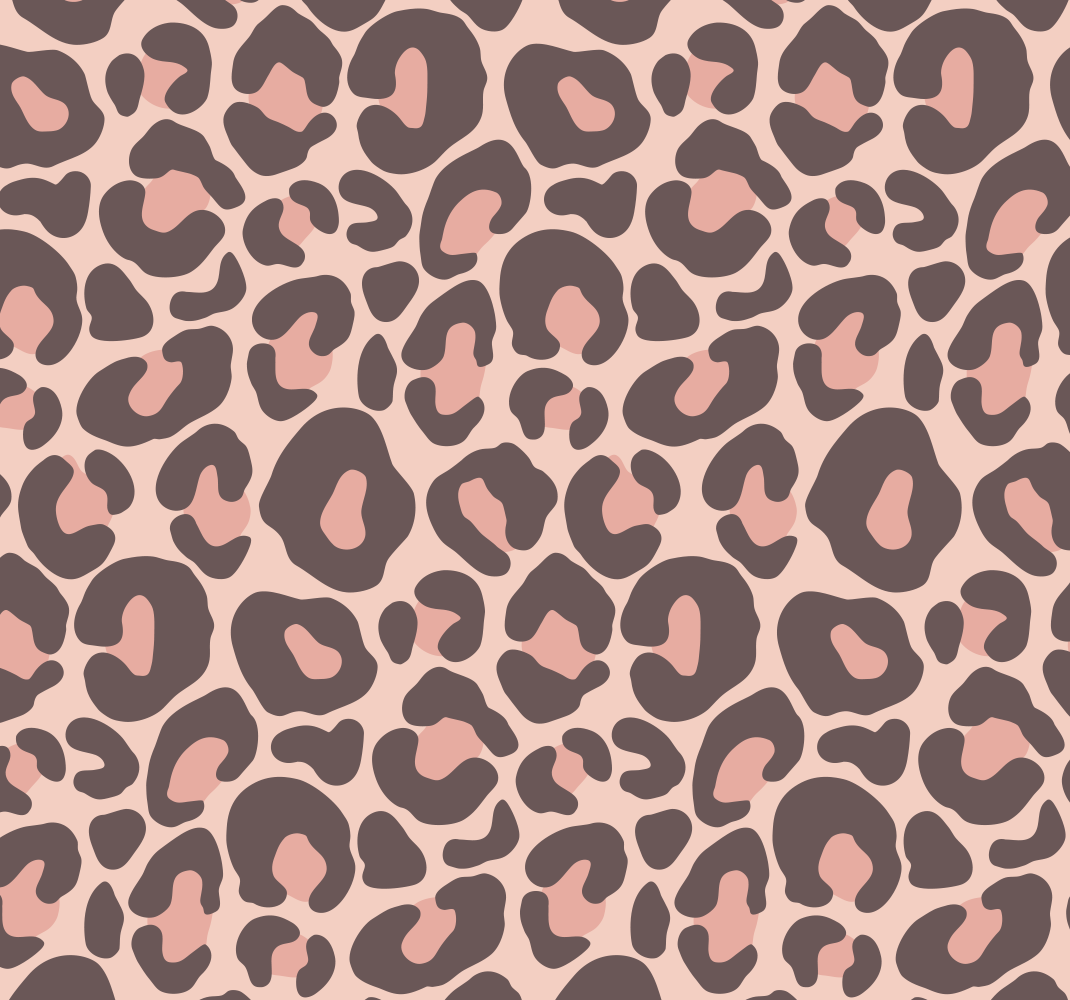 Vinyl teppe dyr rosa leopardmønster - Tenstickers