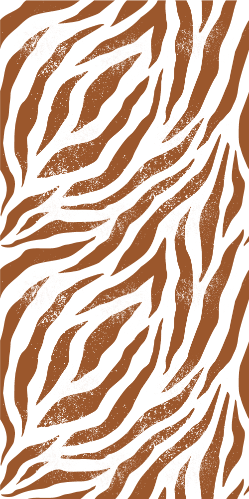 Vinyl teppe dyr brun zebra dyreprint - Tenstickers