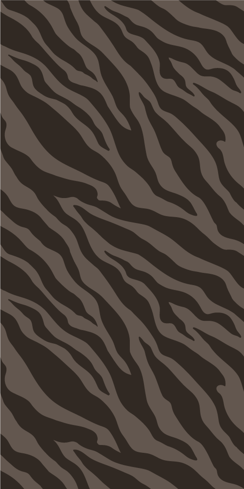 Vinyl teppe dyr mørkt zebra mønster - Tenstickers
