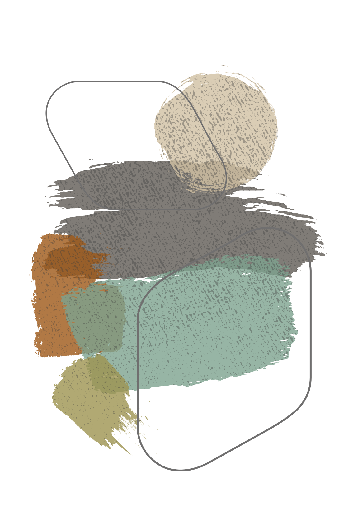 Fargeklatter vinyl teppe moderne - Tenstickers
